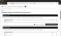Cloud service recommendations for Google Cloud Platform