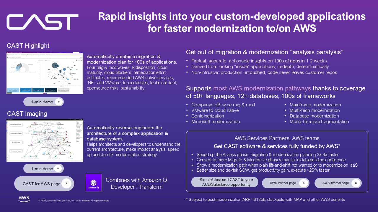 AWS ISV Modernization & Migration Tooling Offer